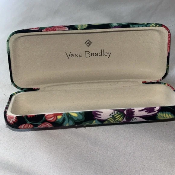 Vera Bradley Black With Floral Eye Glass Case - Picture 7 of 8